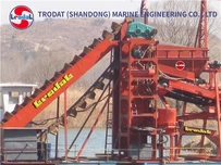 Bergbau Graben Gold Baggern Eimer Kette Arbeitsboot